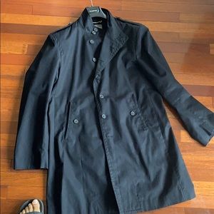 Zara man Size large black trenchcoat